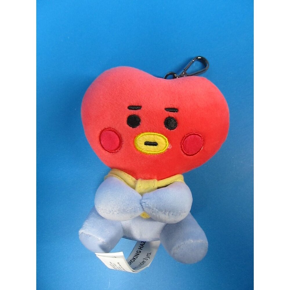 BT21 Tata Plush Keychain With Clip 6"